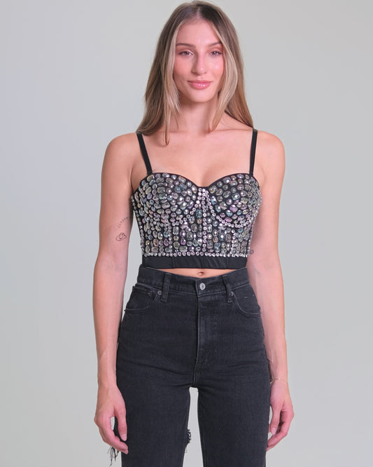 DVBR1014  GALAXY Gemstone Corset Top